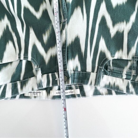 Jones New York Sutton Straight Loden Green Pants Jeans Women's 10 Stretchy - Picture 8 of 12